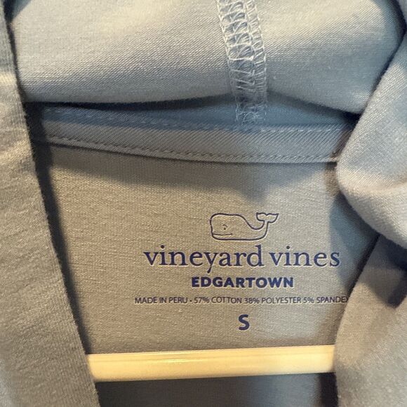 Vineyard Vines Edgartown Lightweight Hoodie Women's Small Light Blue Whale - Picture 3 of 9